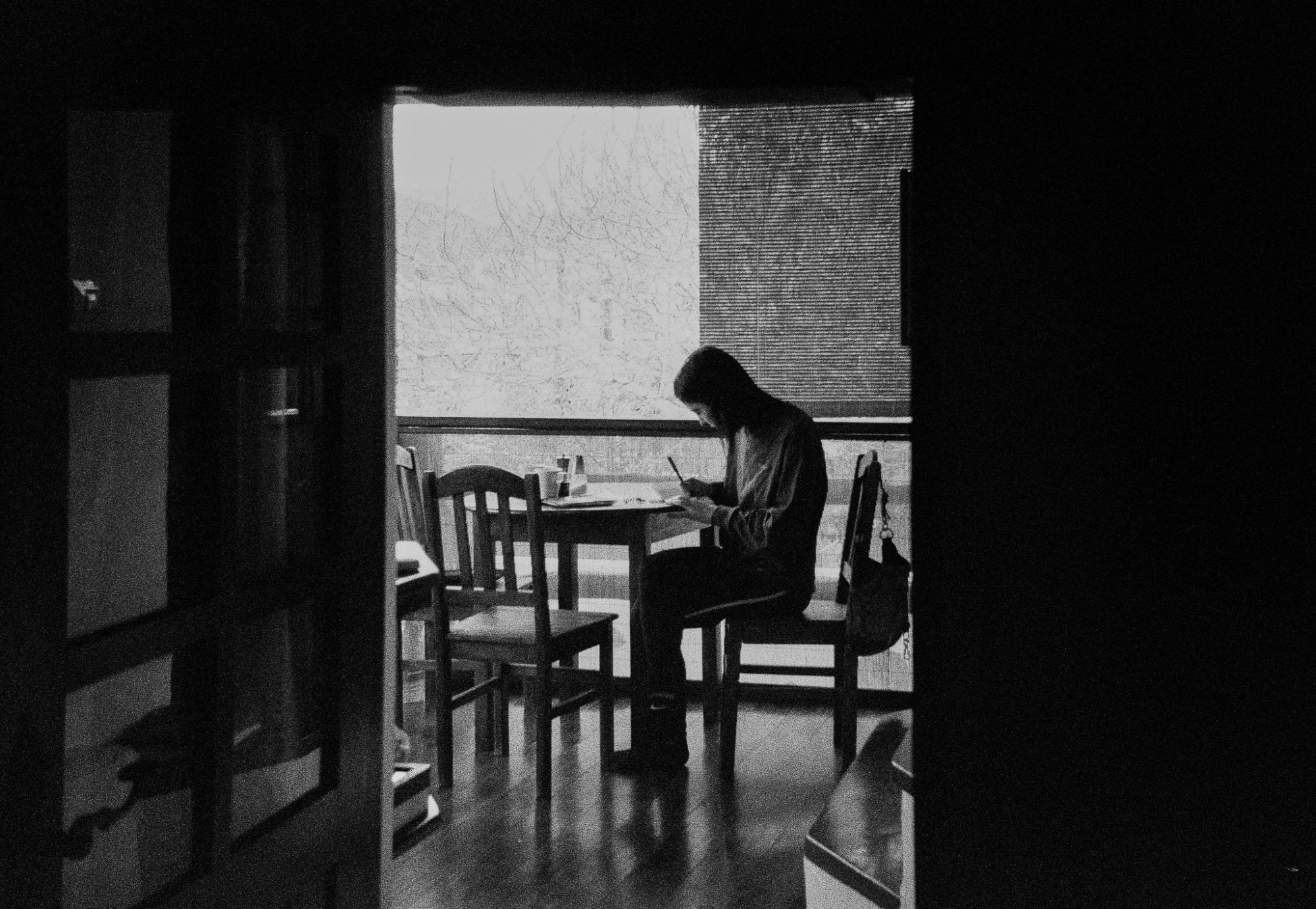 Writing by the window